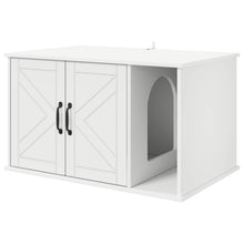 Kattenhuis Wit 85 x 55 x 50 cm Bewerkt hout
