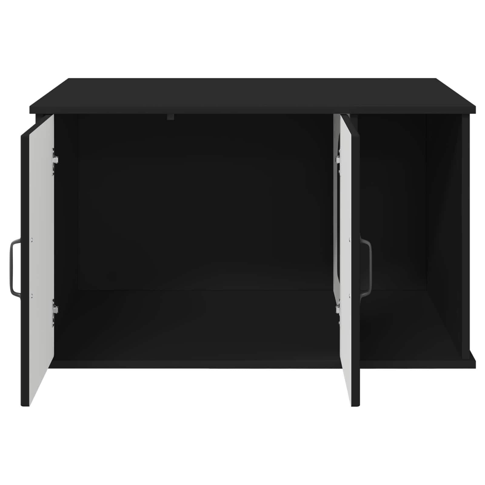 Kattenhuis Zwart 85 x 55 x 50 cm Bewerkt hout