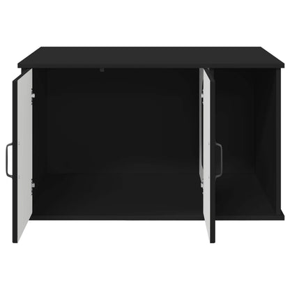 Kattenhuis Zwart 85 x 55 x 50 cm Bewerkt hout