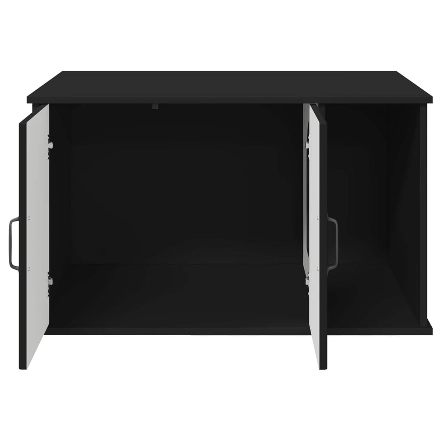 Kattenhuis Zwart 85 x 55 x 50 cm Bewerkt hout