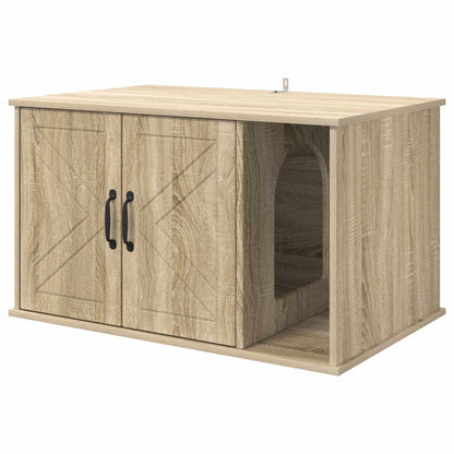 Kattenhuis Sonoma 85 x 55 x 50 cm Bewerkt hout