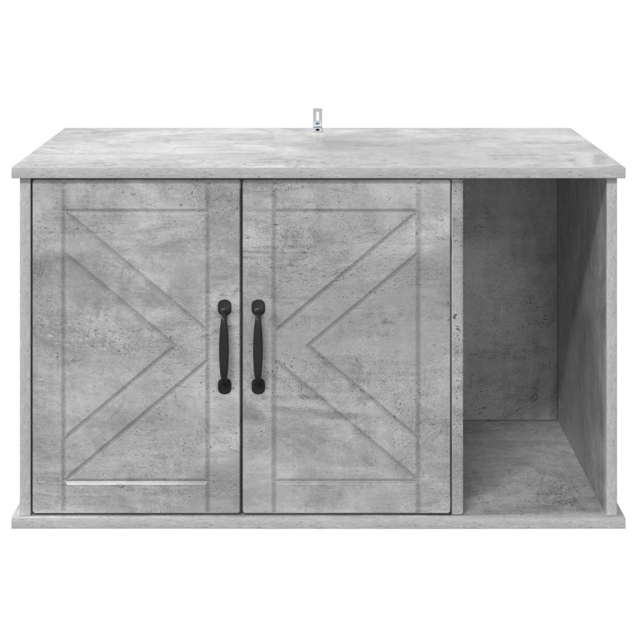 Kattenhuis Beton 85 x 55 x 50 cm Bewerkt hout