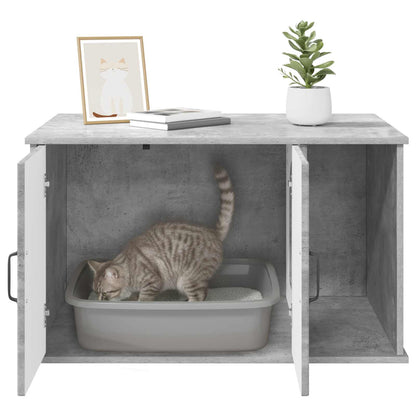 Kattenhuis Beton 85 x 55 x 50 cm Bewerkt hout