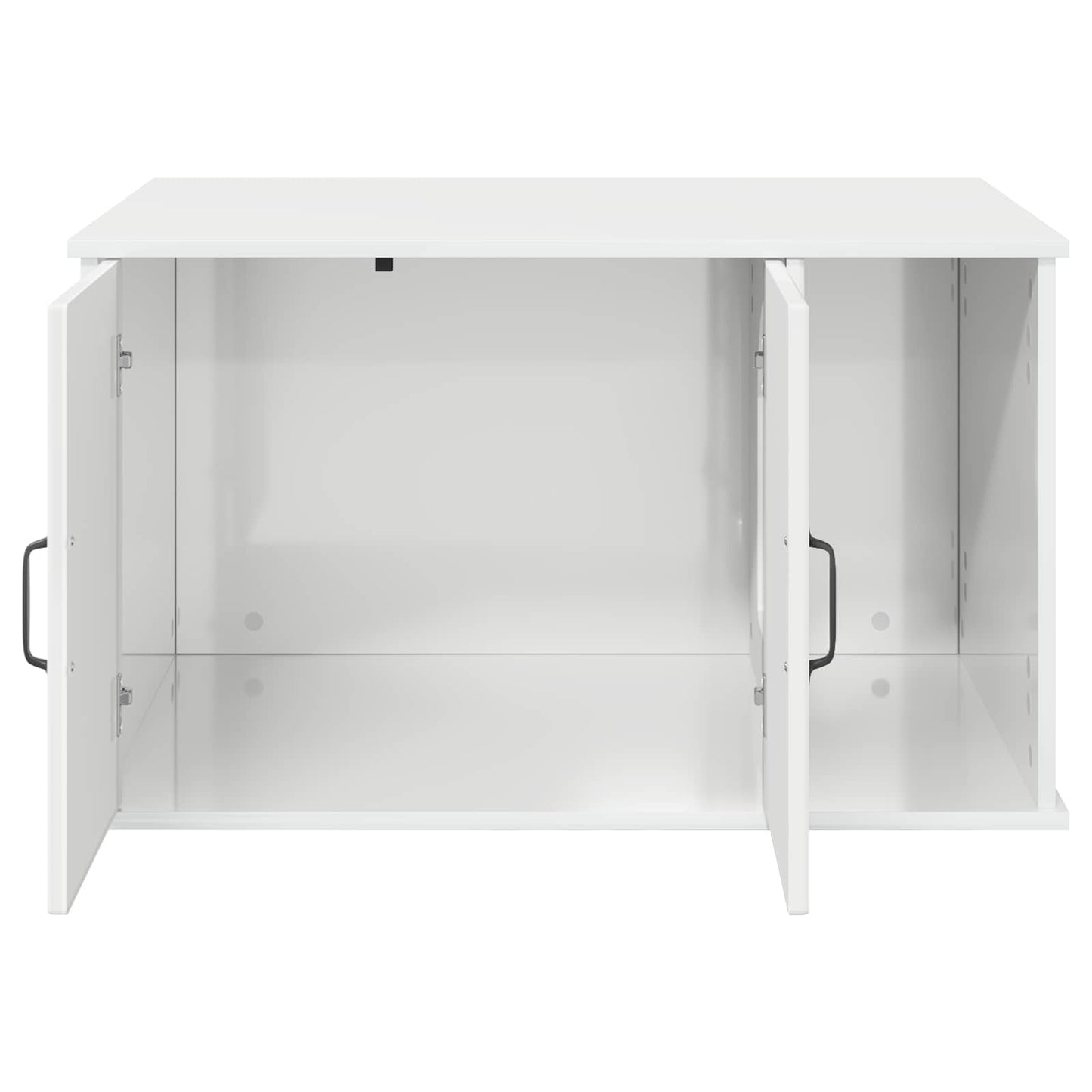 Kattenhuis Glanzend Wit 85 x 55 x 50 cm Bewerkt hout