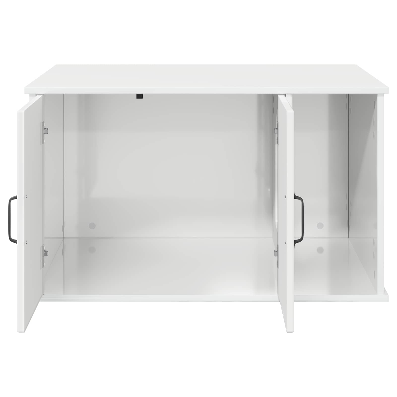 Kattenhuis Glanzend Wit 85 x 55 x 50 cm Bewerkt hout
