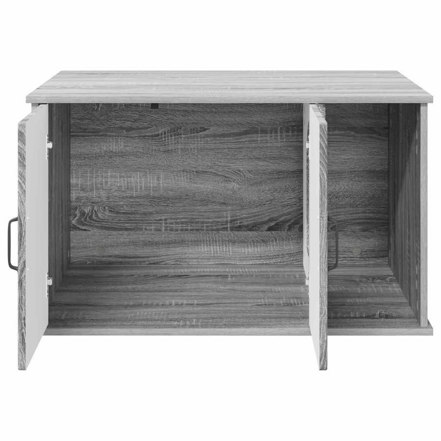 Kattenhuis Grijs Sonoma 85 x 55 x 50 cm Bewerkt hout