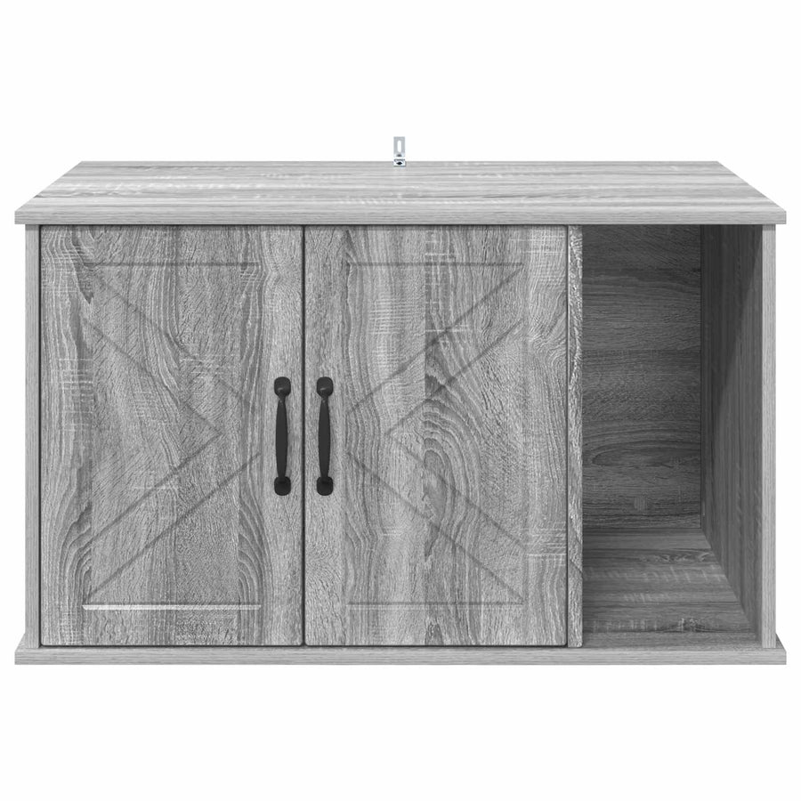 Kattenhuis Grijs Sonoma 85 x 55 x 50 cm Bewerkt hout