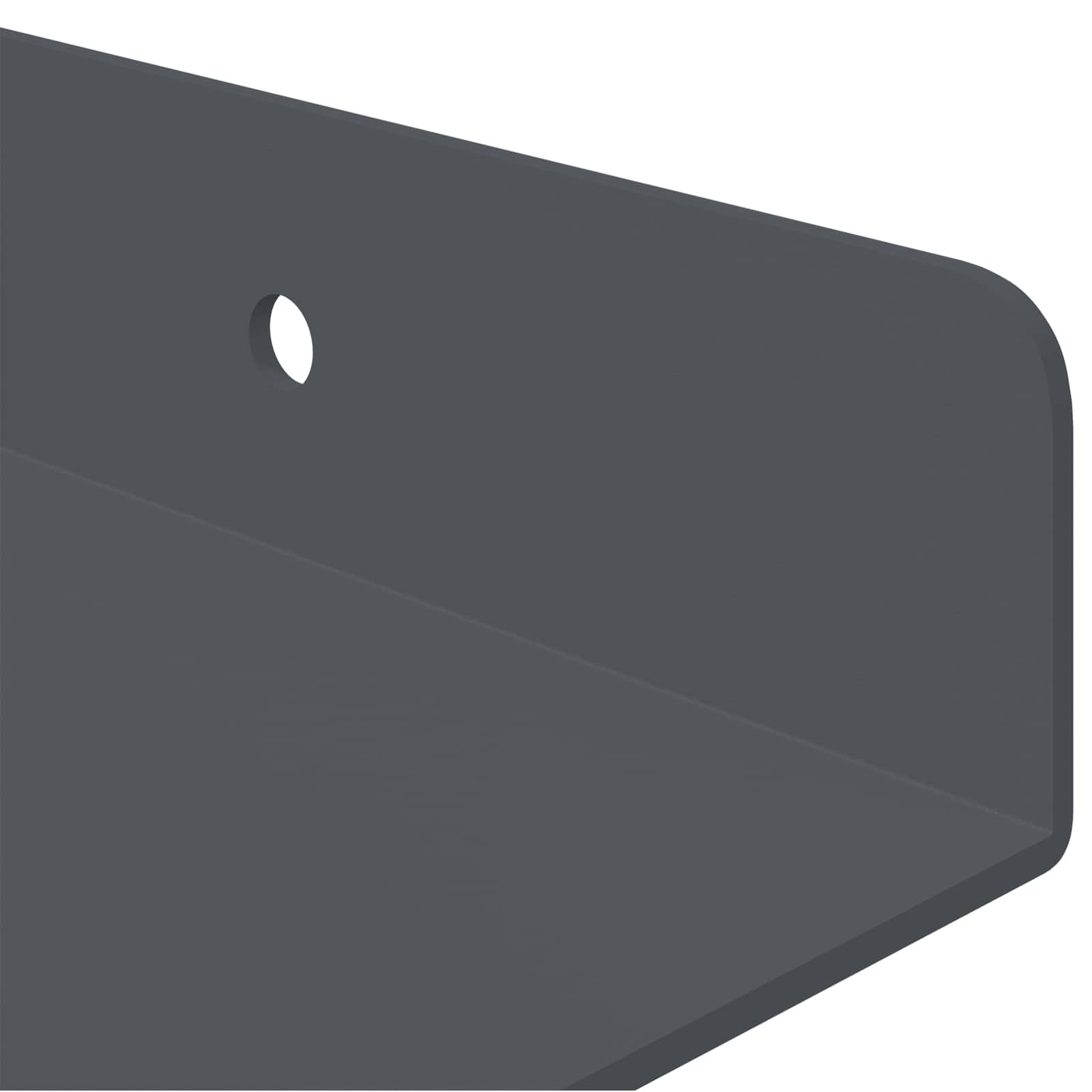 Wandplank met plank met opslag 3 pcs Antraciet 40 x 9 x 2,5 cm