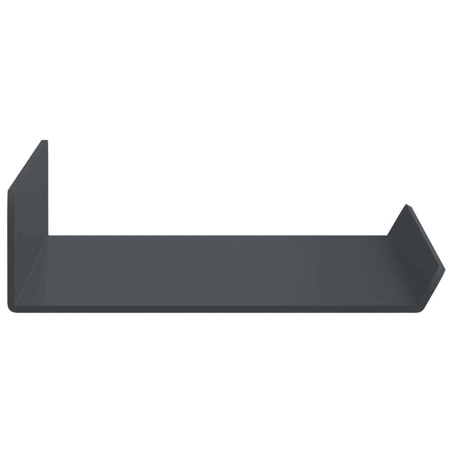 Wandplank met plank met opslag 3 pcs Antraciet 40 x 9 x 2,5 cm