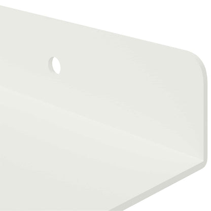 Wandplank met plank Wandgemonteerd 3 pcs Wit 40 x 9 x 2,5 cm