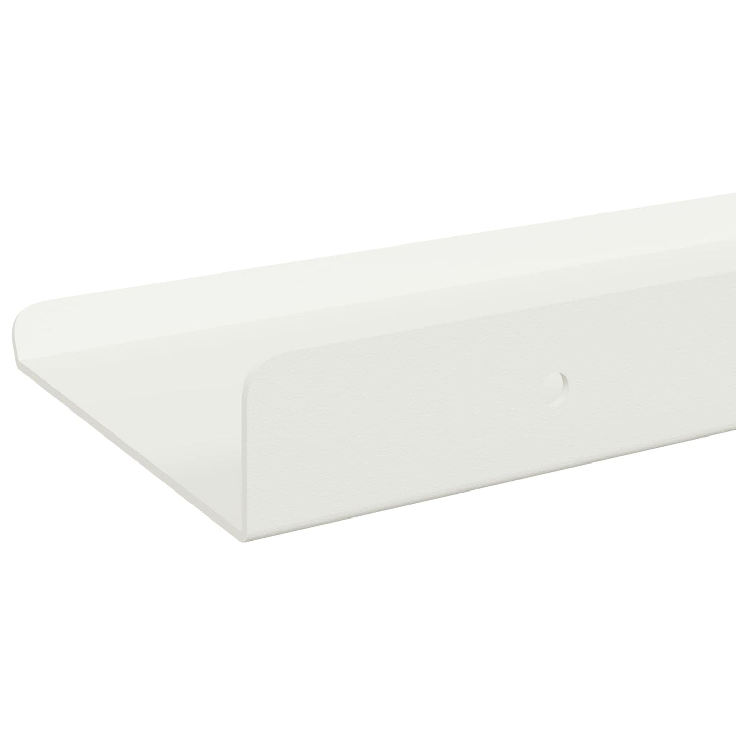 Wandplank met plank Wandgemonteerd 3 pcs Wit 40 x 9 x 2,5 cm