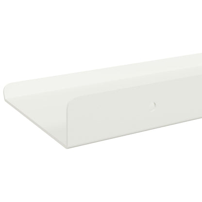 Wandplank met plank Wandgemonteerd 3 pcs Wit 40 x 9 x 2,5 cm