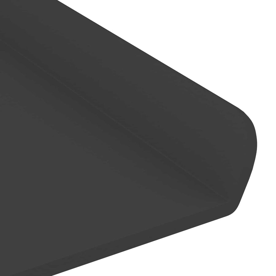 Wandplank met plank Wandgemonteerd 4 pcs Zwart 30 x 9 x 2,5 cm