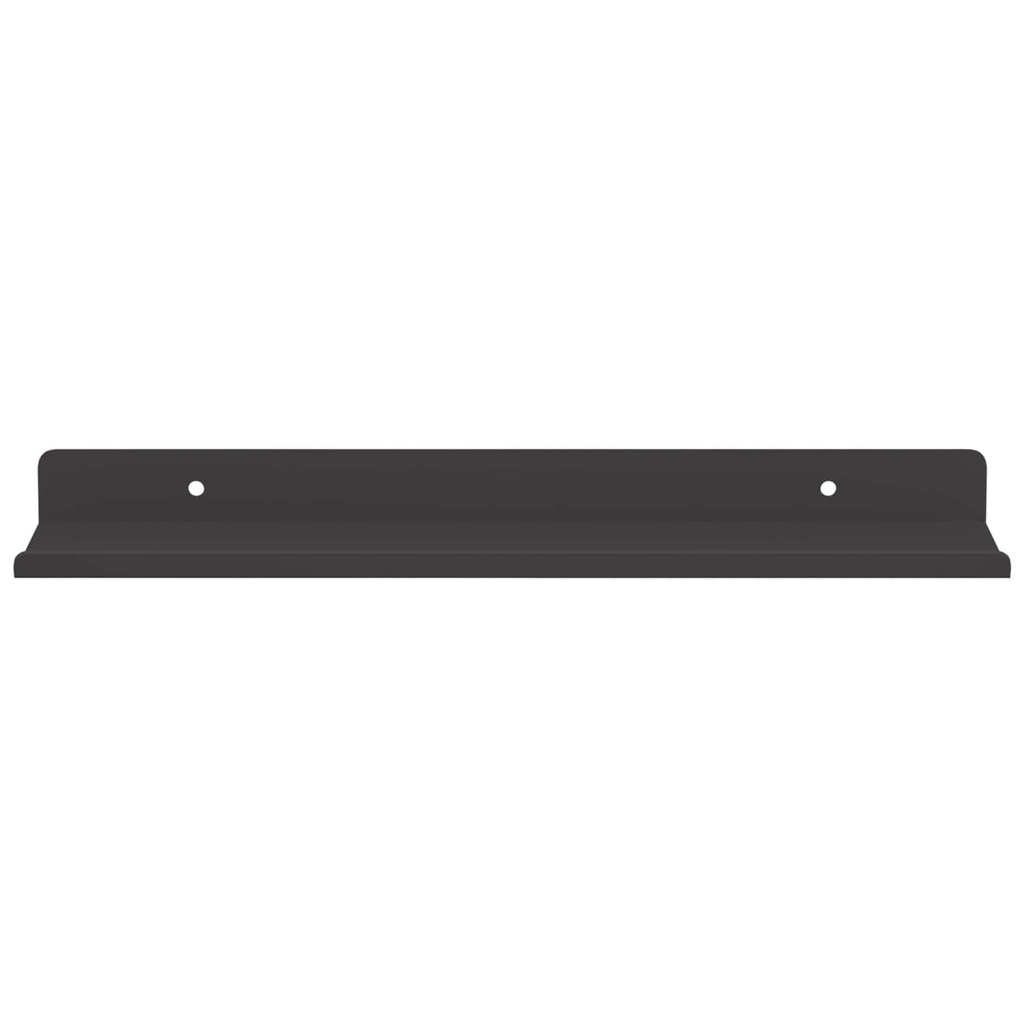 Wandplank met plank Wandgemonteerd 4 pcs Zwart 30 x 9 x 2,5 cm