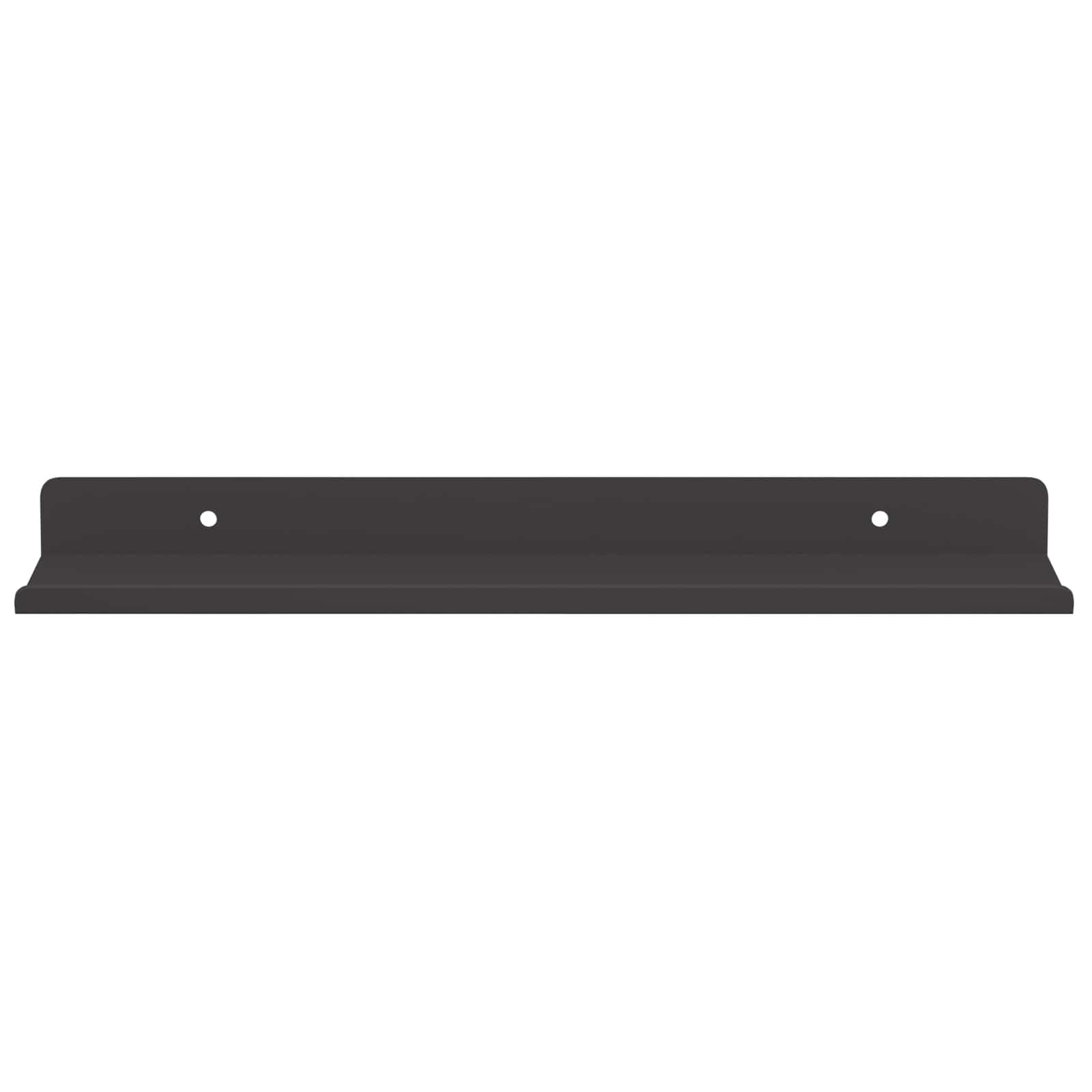 Wandplank met plank Wandgemonteerd 4 pcs Zwart 30 x 9 x 2,5 cm