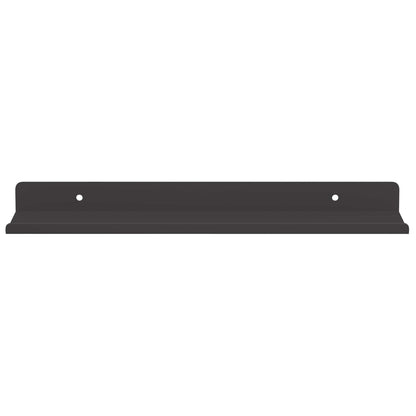 Wandplank met plank Wandgemonteerd 4 pcs Zwart 30 x 9 x 2,5 cm
