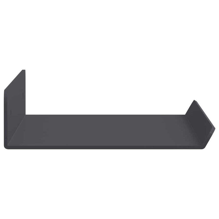 Wandplank met plank met opslag 4 pcs Antraciet 30 x 9 x 2,5 cm