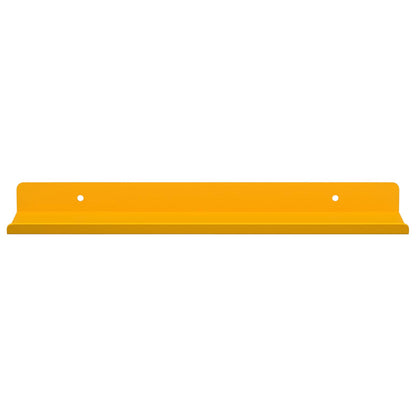 Wandplank met plank 4 pcs Mosterdgeel 30 x 9 x 2,5 cm