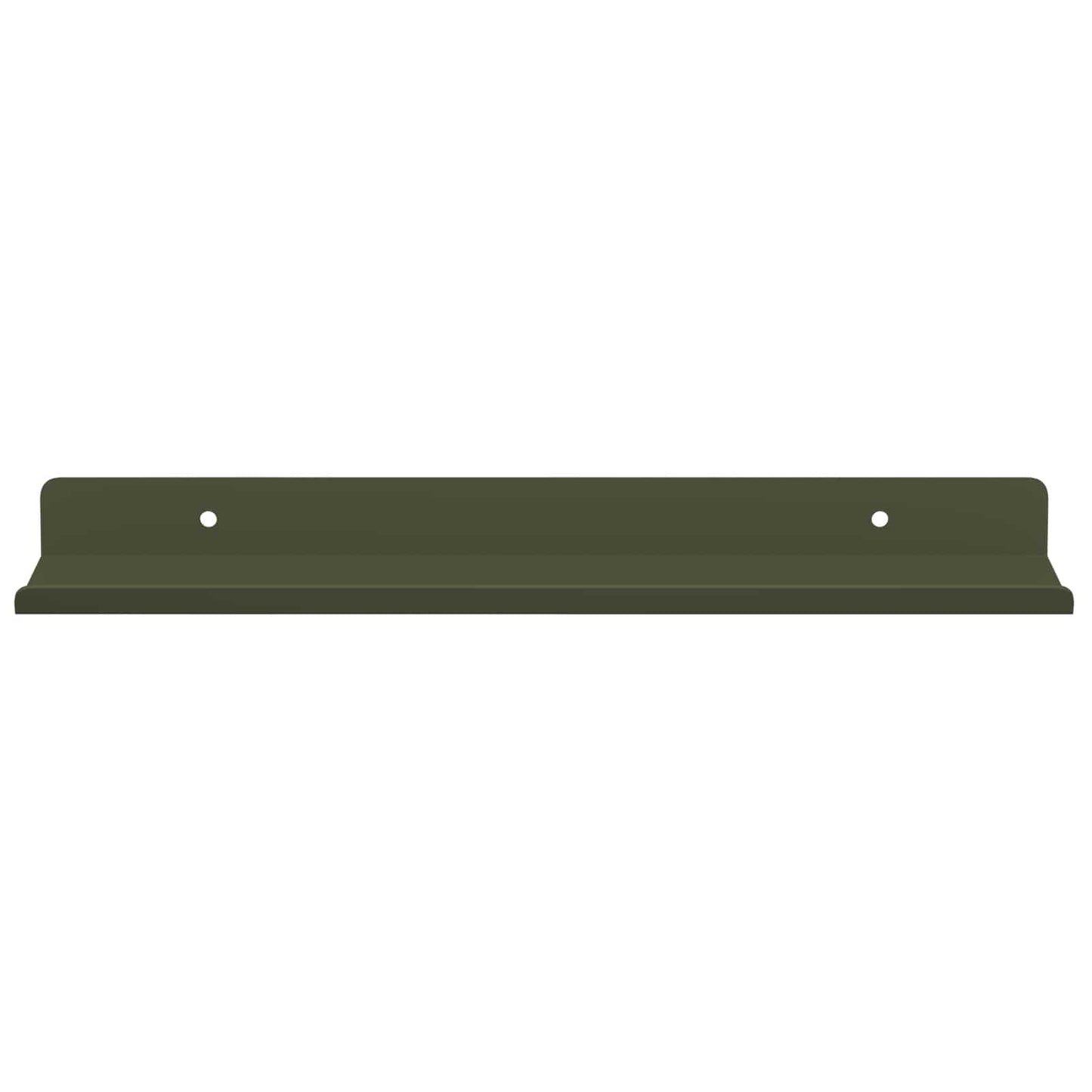 Wandplank met plank 2 pcs Olijf Groen 30 x 9 x 2,5 cm