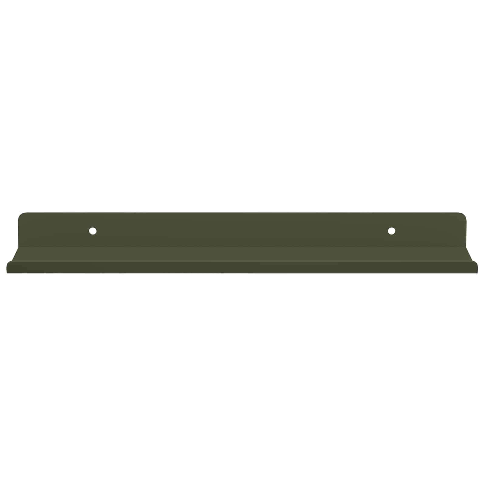 Wandplank met plank 2 pcs Olijf Groen 30 x 9 x 2,5 cm