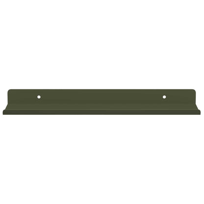Wandplank met plank 2 pcs Olijf Groen 30 x 9 x 2,5 cm