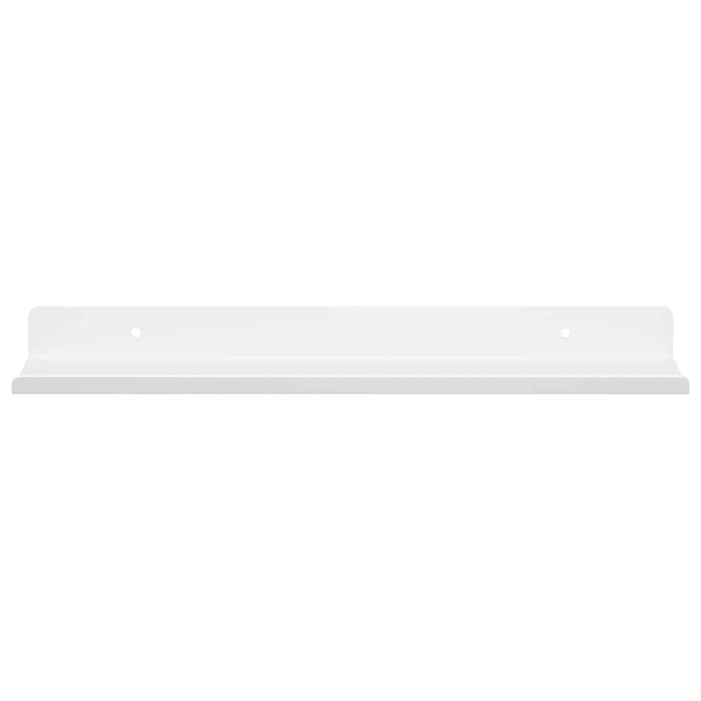 Wandplank met plank Wandgemonteerd 2 pcs Wit 30 x 9 x 2,5 cm