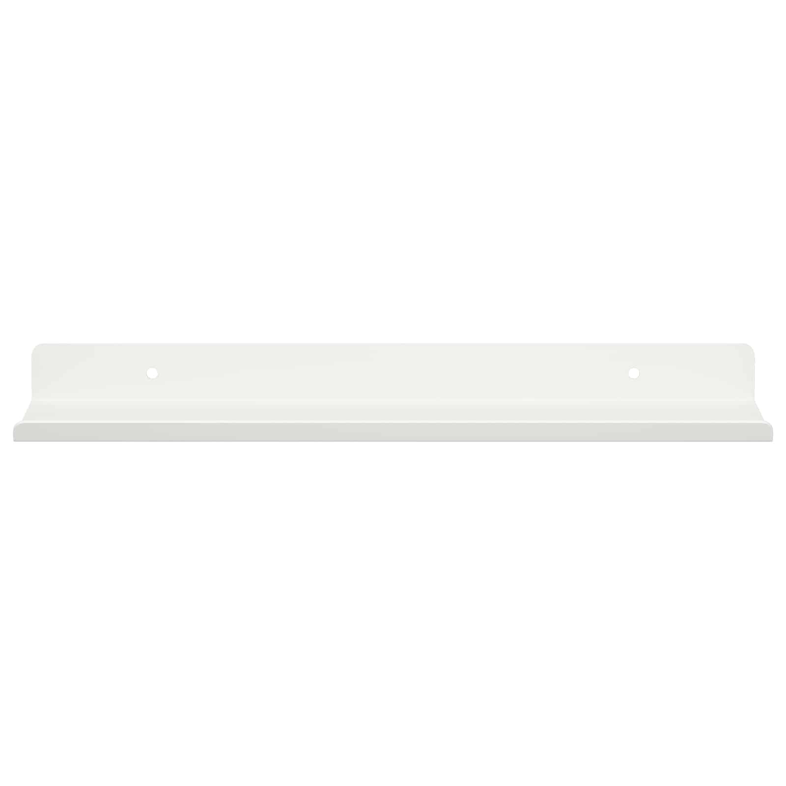 Wandplank met plank Wandgemonteerd 2 pcs Wit 30 x 9 x 2,5 cm