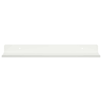 Wandplank met plank Wandgemonteerd 2 pcs Wit 30 x 9 x 2,5 cm
