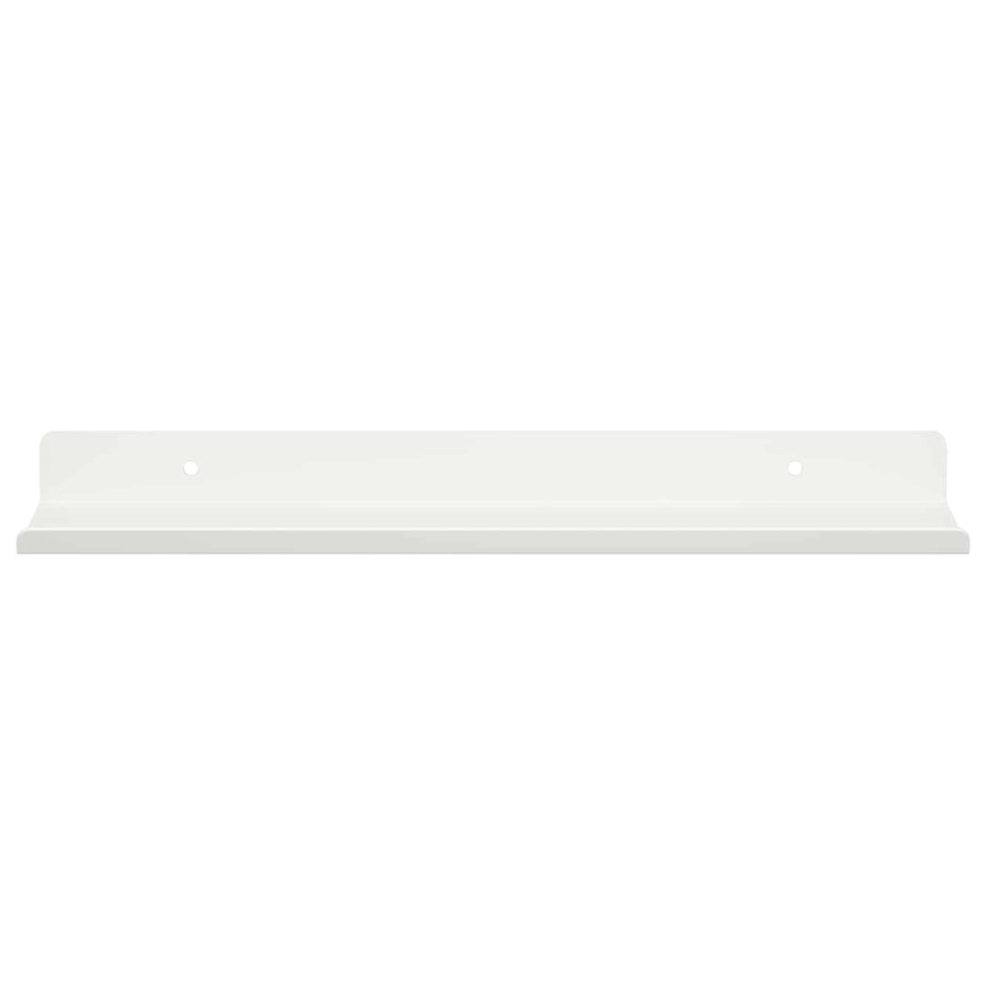 Drijvende plank 2 st Wit 30 x 9 x 2,5 cm Staal