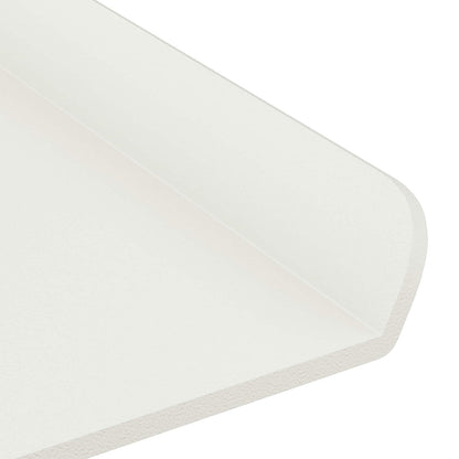 Wandplank met plank Wandgemonteerd 4 pcs Wit 30 x 9 x 2,5 cm