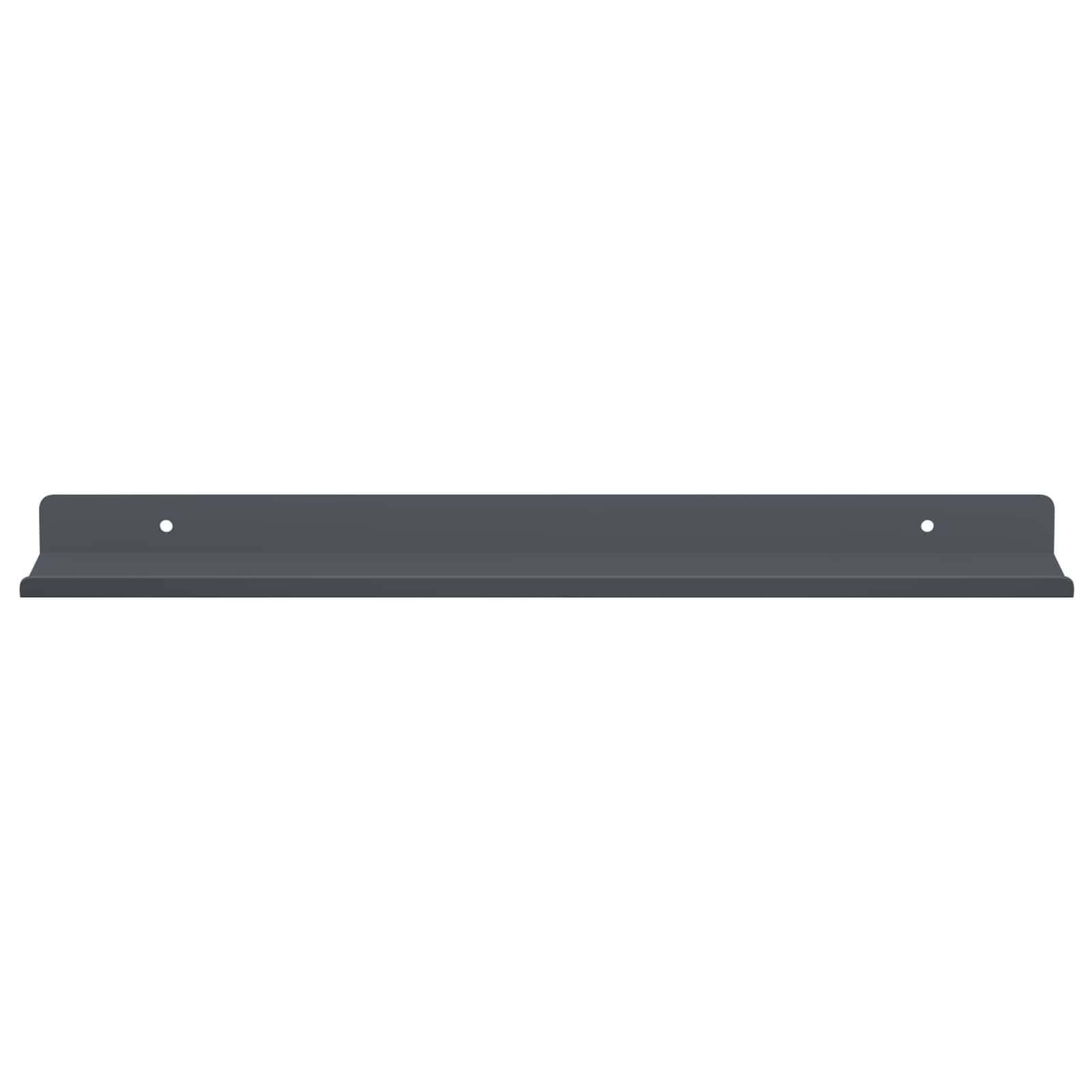 Wandplank met plank met opslag 2 pcs Antraciet 40 x 9 x 2,5 cm