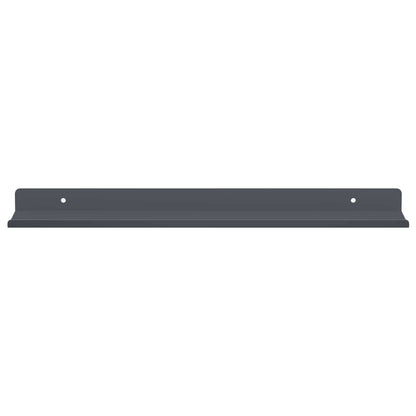 Wandplank met plank met opslag 2 pcs Antraciet 40 x 9 x 2,5 cm