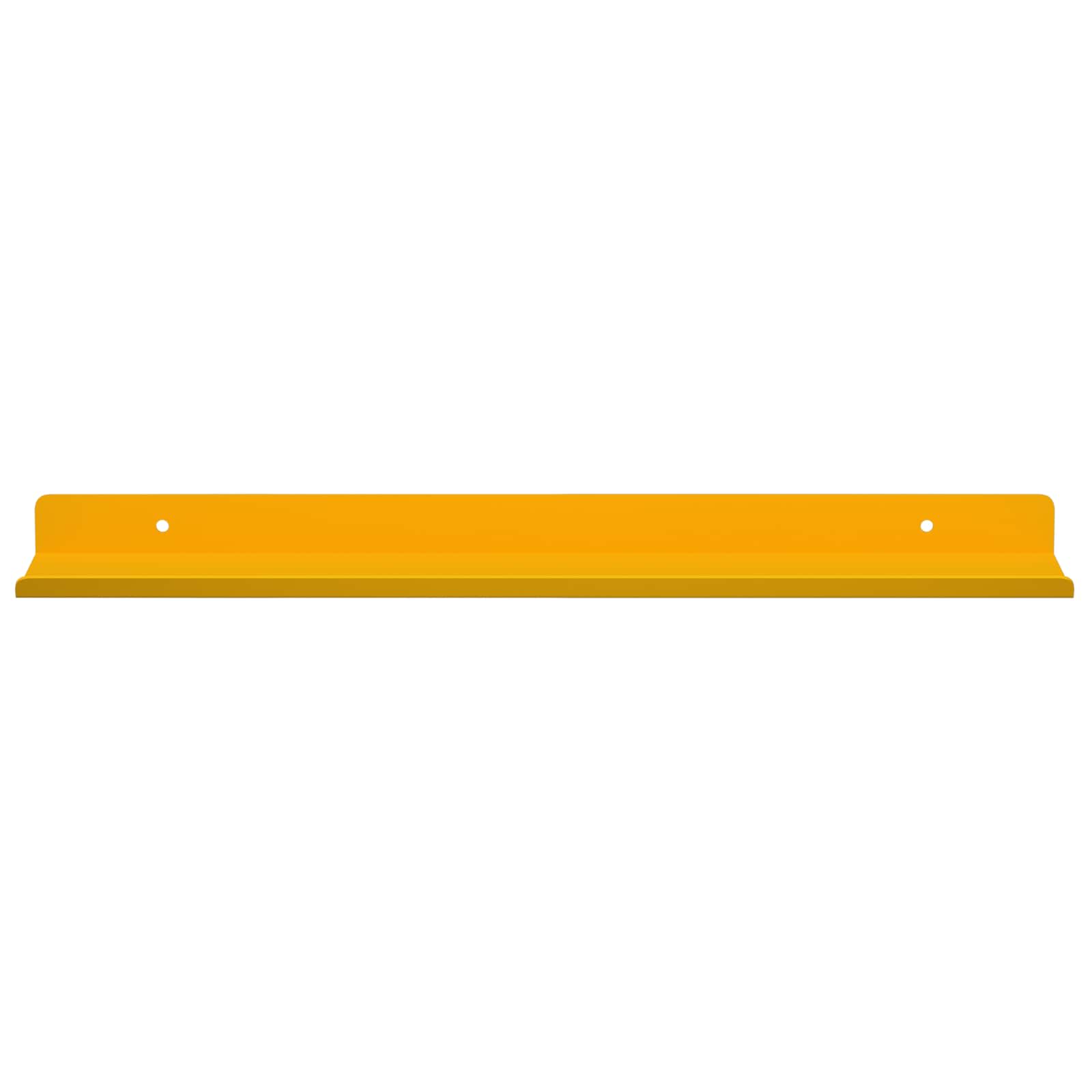 Wandplank met plank 2 pcs Mosterdgeel 40 x 9 x 2,5 cm