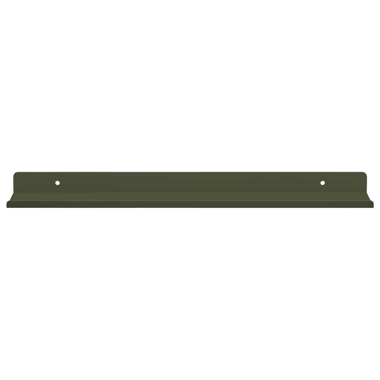 Wandplank met plank 2 pcs Olijf Groen 40 x 9 x 2,5 cm