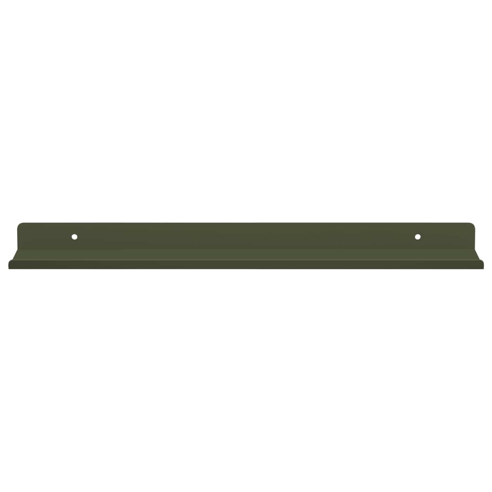 Wandplank met plank 2 pcs Olijf Groen 40 x 9 x 2,5 cm