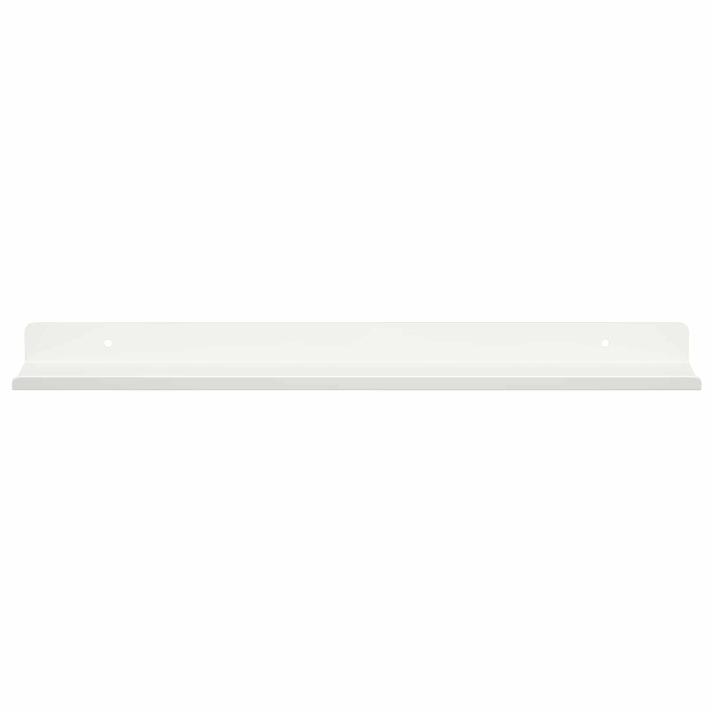 Wandplank met plank Wandgemonteerd 2 pcs Wit 40 x 9 x 2,5 cm