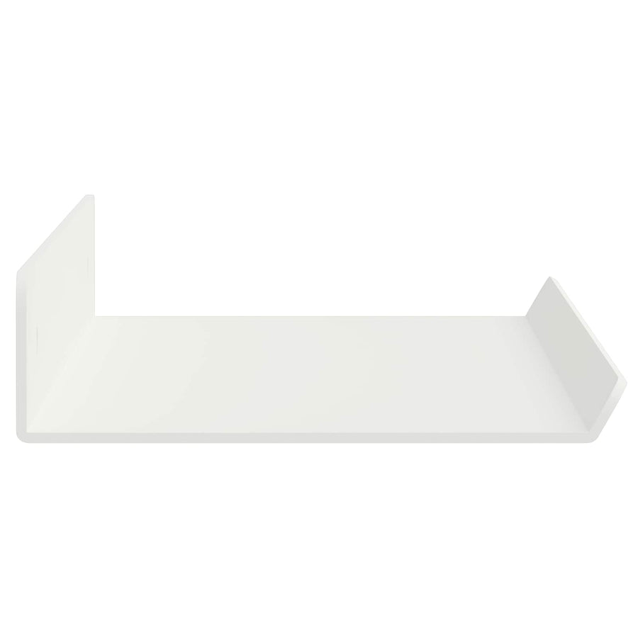 Drijvende plank 2 st Wit 40 x 8,5 x 2,5 cm Staal