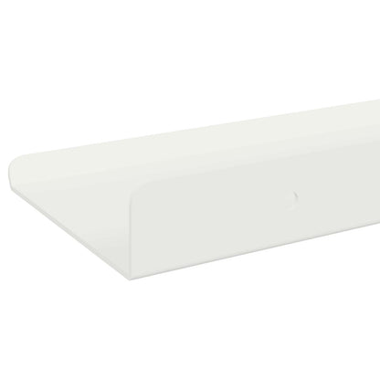 Wandplank met plank Wandgemonteerd 4 pcs Wit 40 x 9 x 2,5 cm