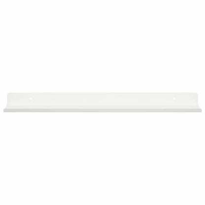 Wandplank met plank Wandgemonteerd 4 pcs Wit 40 x 9 x 2,5 cm