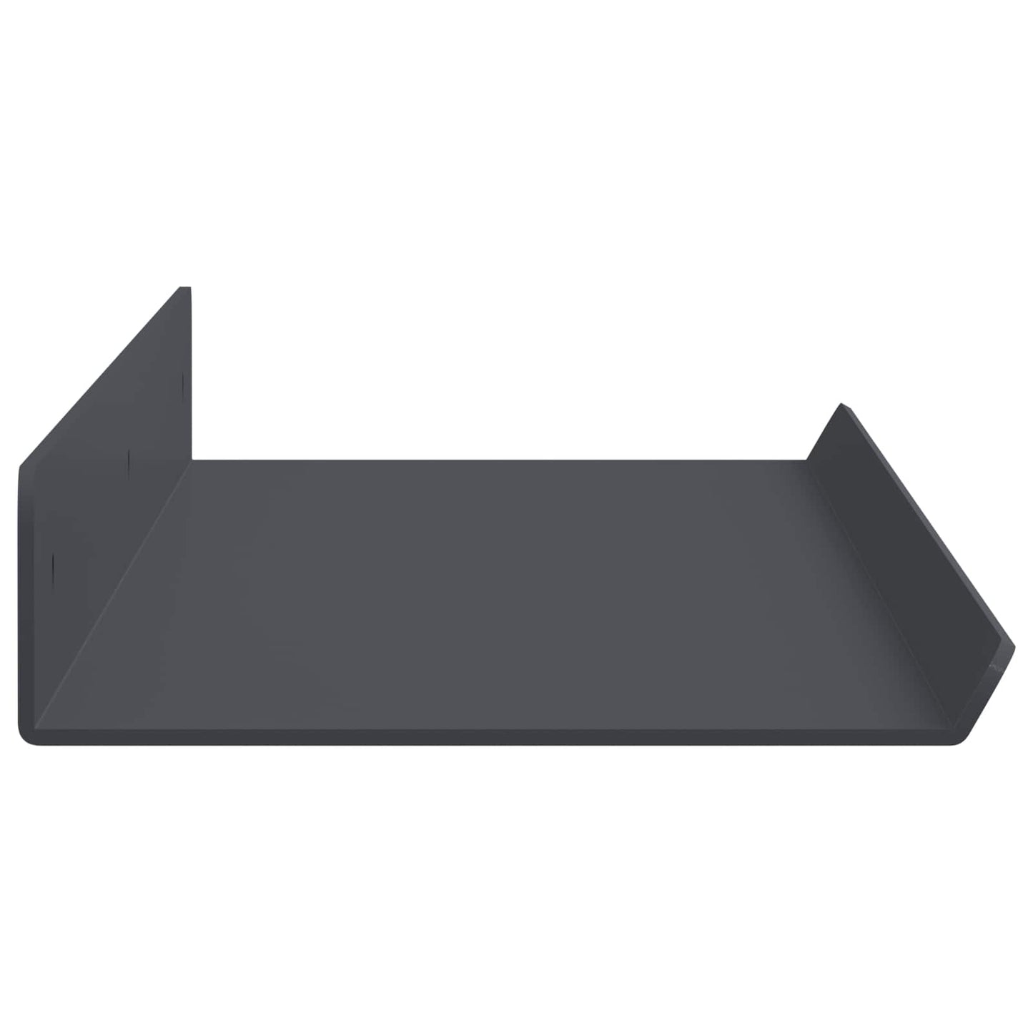Wandplank met plank met opslag 4 pcs Antraciet 60 x 9 x 2,5 cm
