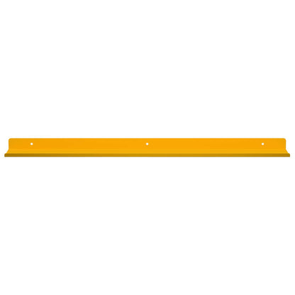 Wandplank met plank 4 pcs Mosterdgeel 60 x 9 x 2,5 cm