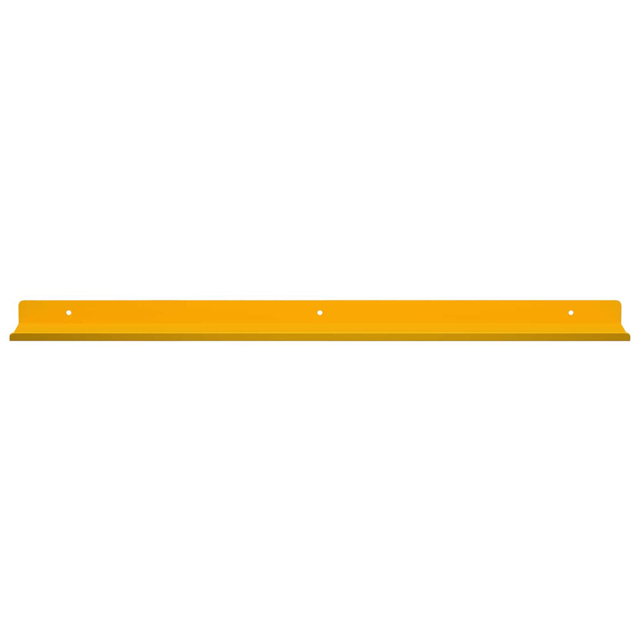 Wandplank met plank 4 pcs Mosterdgeel 60 x 9 x 2,5 cm