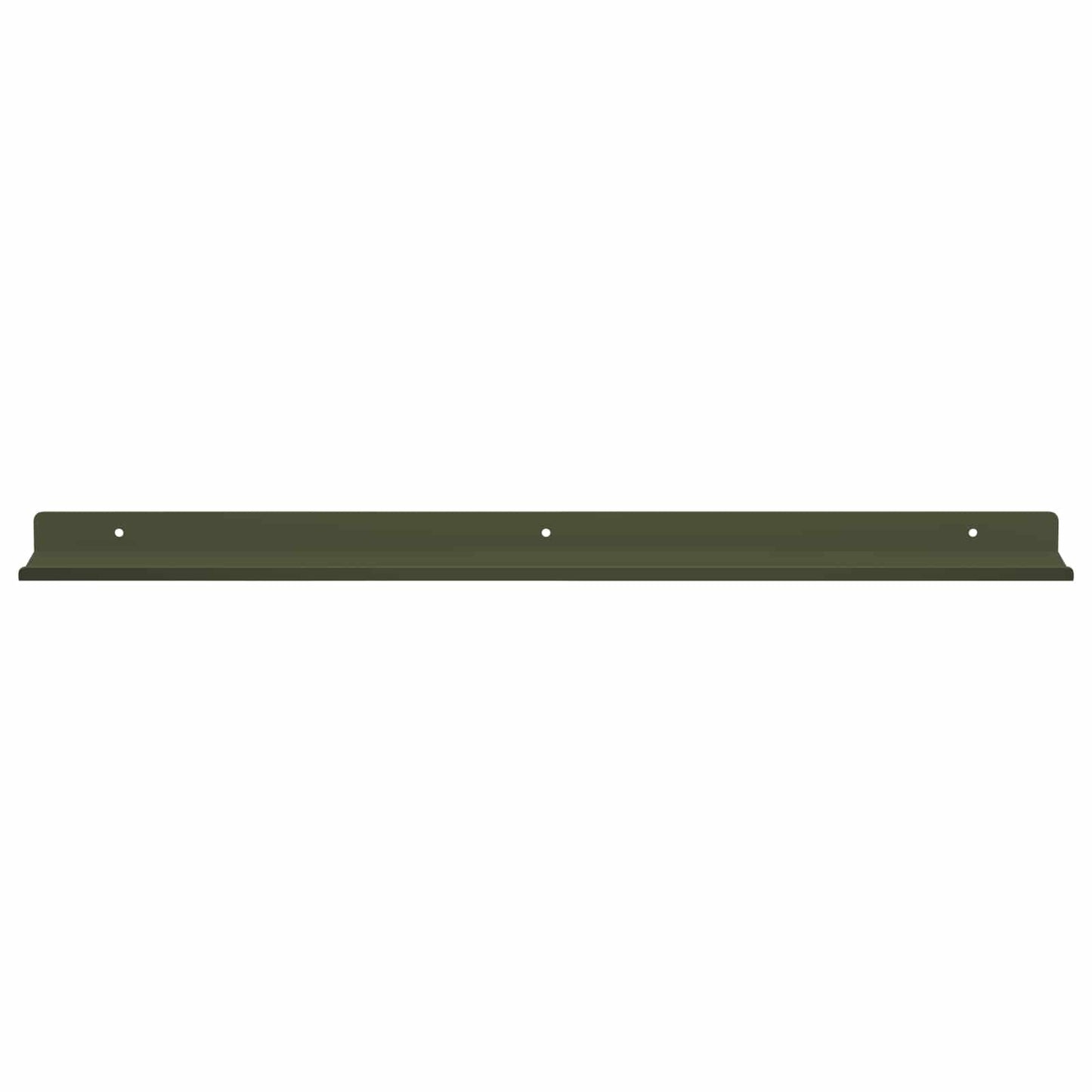 Wandplank met plank 2 pcs Olijf Groen 60 x 9 x 2,5 cm