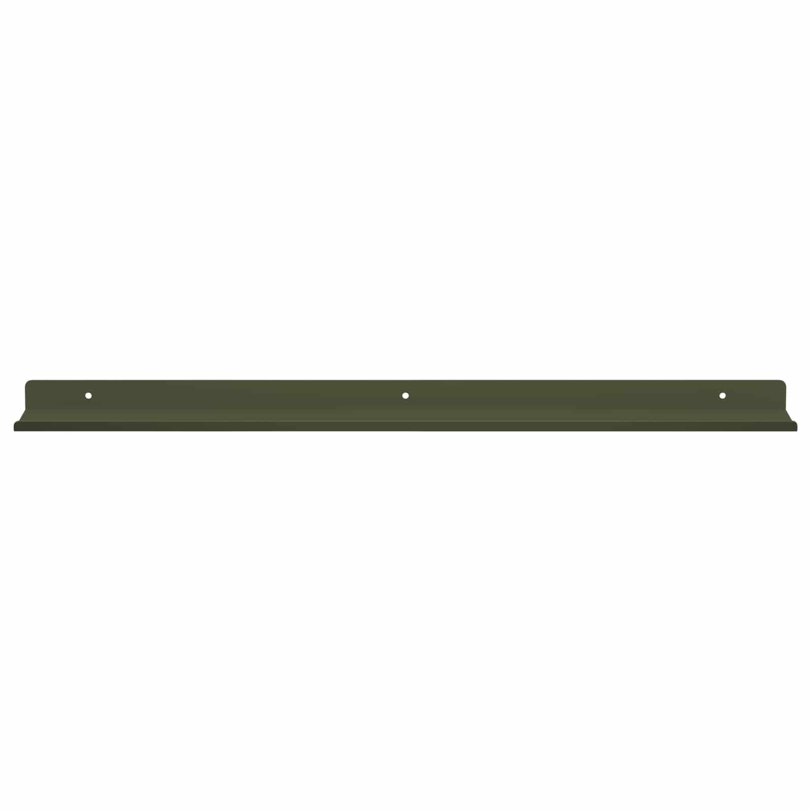 Wandplank met plank 2 pcs Olijf Groen 60 x 9 x 2,5 cm