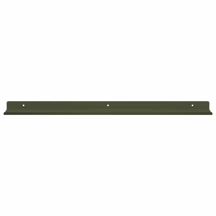 Wandplank met plank 2 pcs Olijf Groen 60 x 9 x 2,5 cm