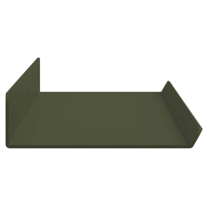 Wandplank met plank 2 pcs Olijf Groen 60 x 9 x 2,5 cm