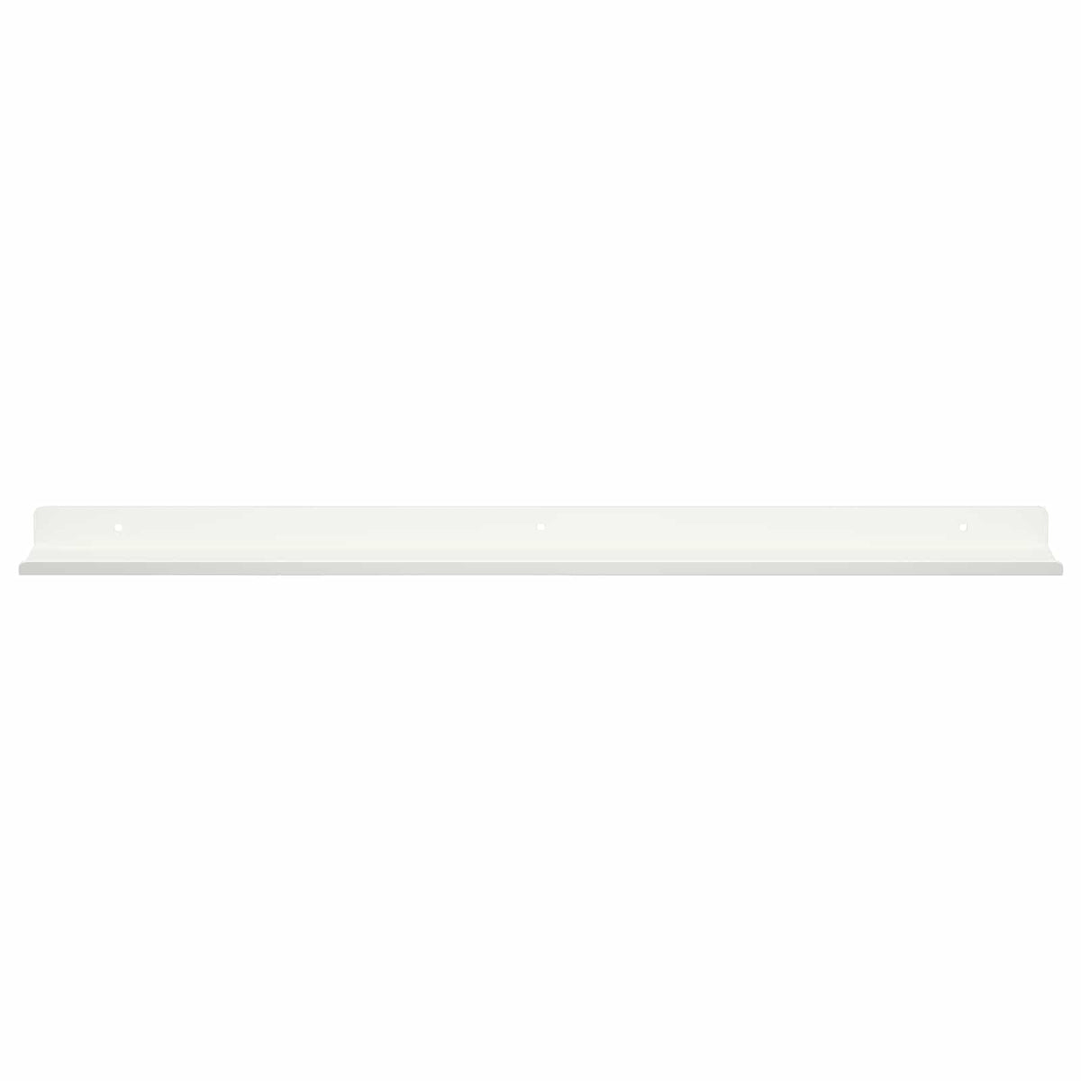 Wandplank met plank Wandgemonteerd 2 pcs Wit 60 x 9 x 2,5 cm