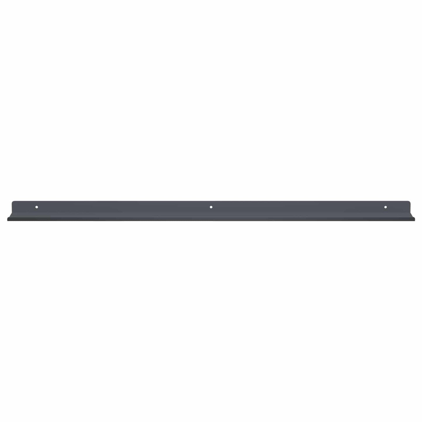 Wandplank met plank met opslag 2 pcs Antraciet 80 x 9 x 2,5 cm