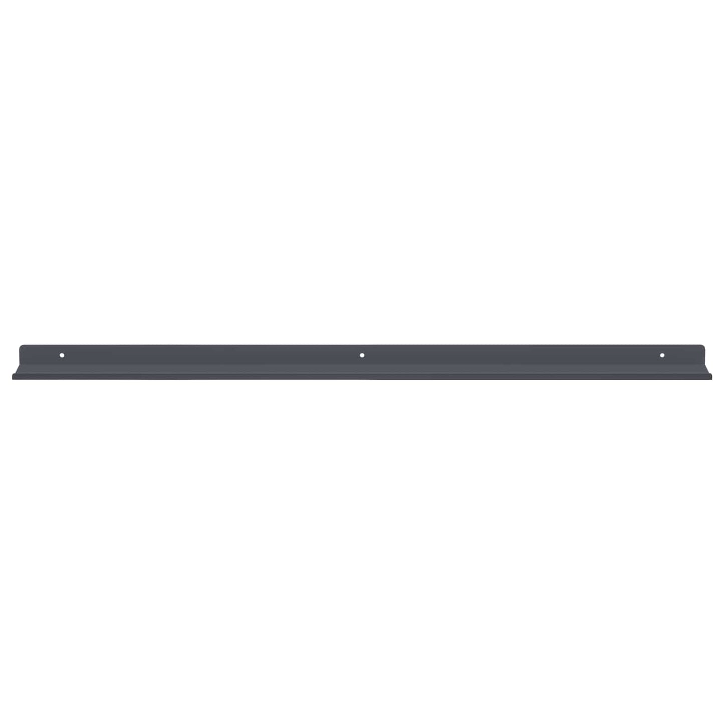 Wandplank met plank met opslag 4 pcs Antraciet 80 x 9 x 2,5 cm