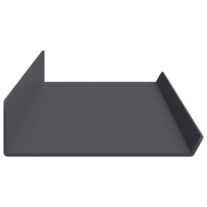 Wandplank met plank met opslag 4 pcs Antraciet 80 x 9 x 2,5 cm